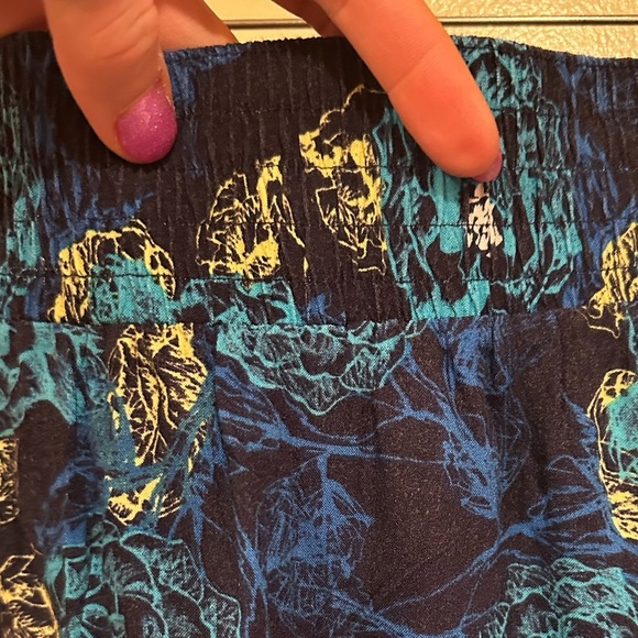 Floral Blue Skirt - Picture 3 of 4